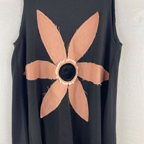 Lost Petal Linens Womens Top Size Small Sleeveless Crew Neck Loose Fit - Picture 3 of 5